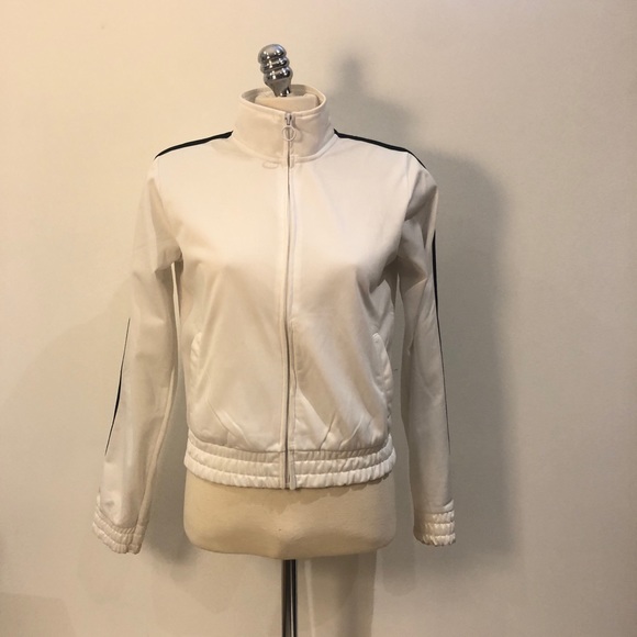 White Zip Up Jacket - Picture 1 of 4